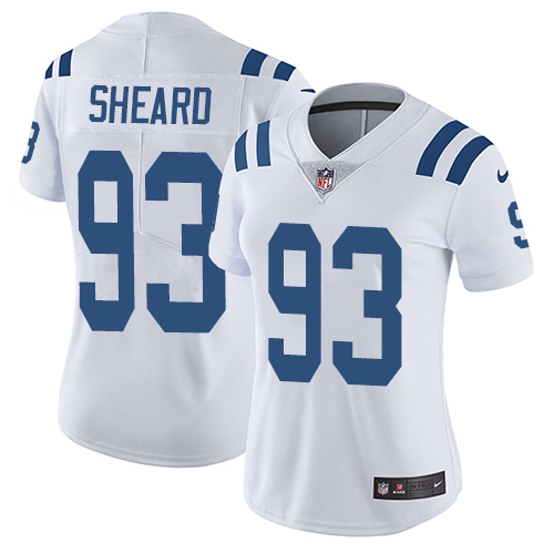 Indianapolis Colts #93 Limited Jabaal Sheard White Nike NFL Road Women Vapor Untouchable jerseys->youth nfl jersey->Youth Jersey